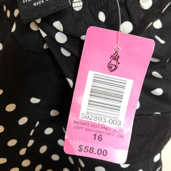SOLD TORRID halter black white polka dot pin-up dress - Picture 8 of 8